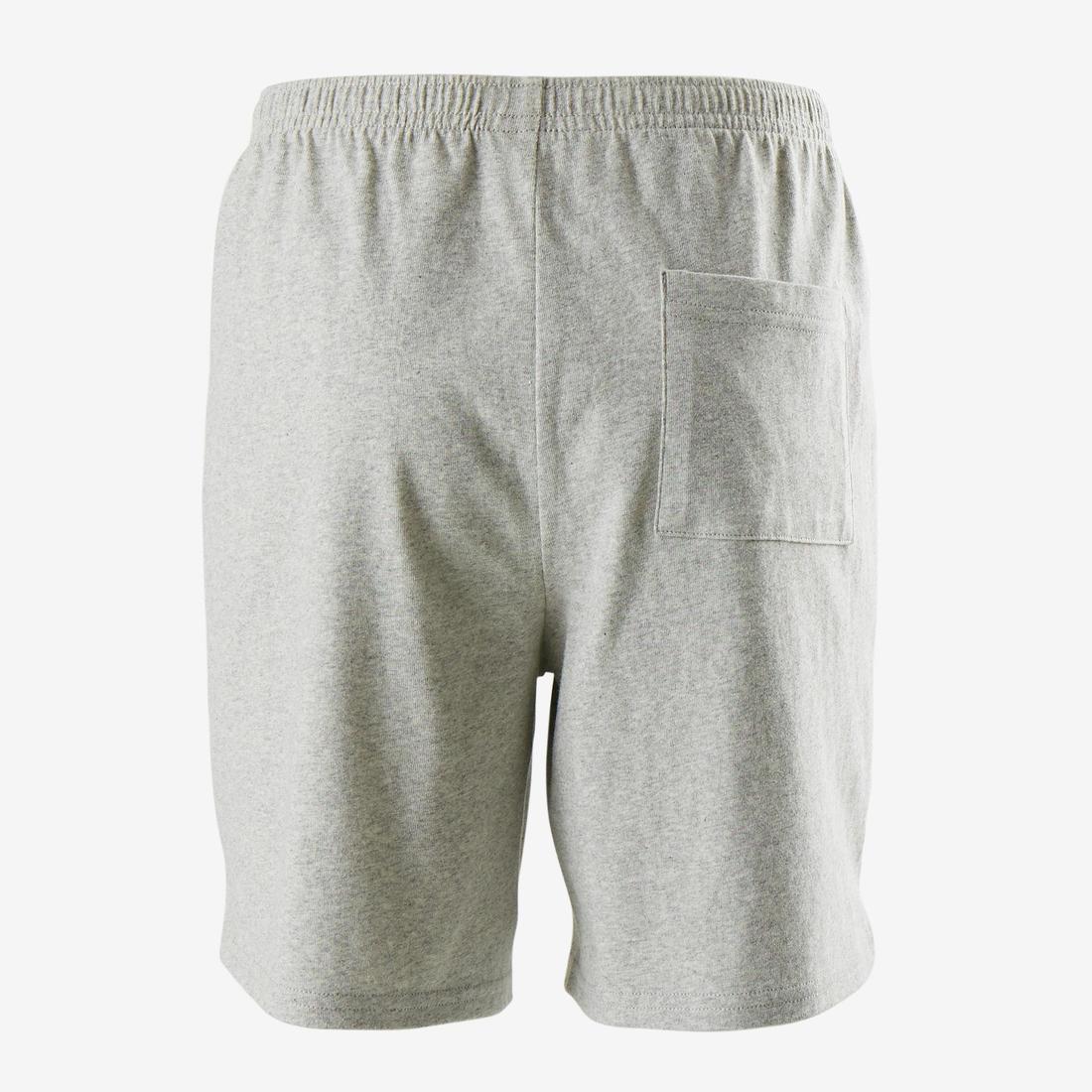 Shop DOMYOS 14-15 Years Boys' Gym Shorts 100 - Heathered/Print, Grey ...
